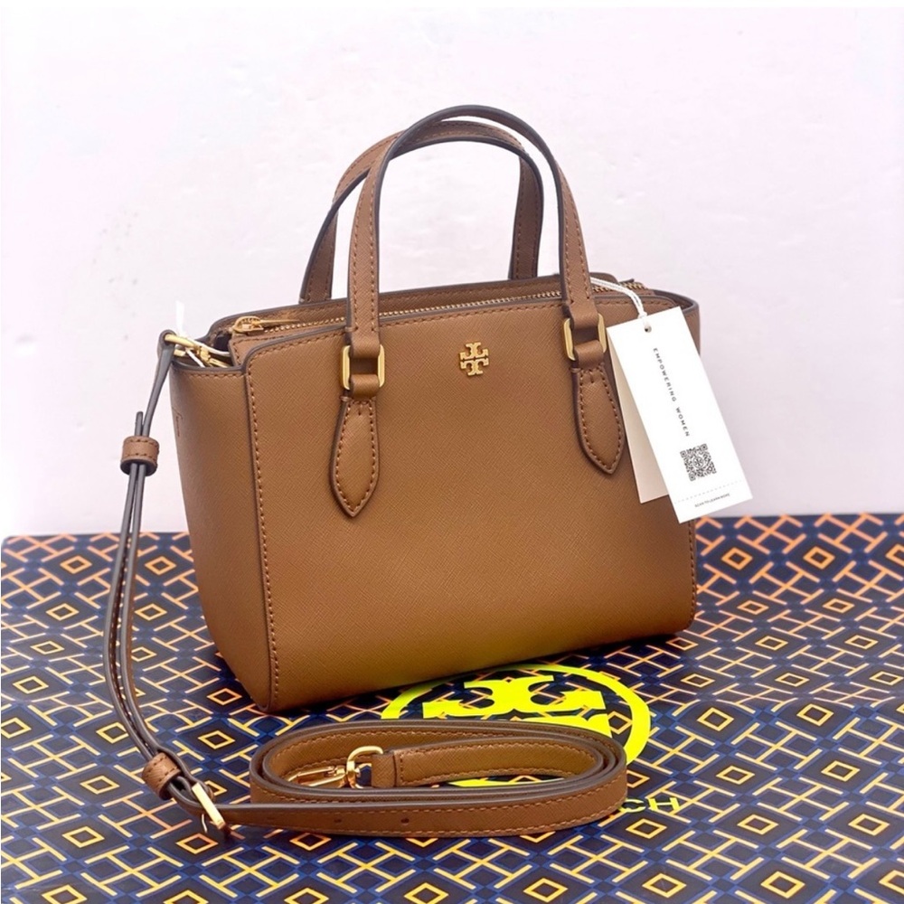 TORY BURCH EMERSON MINI NWT
TOP ZIP TOTE LEATHER CROSSBODY SATCHEL - Picture 6 of 15